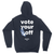 Vote Your Donkey Off (Navy Zipper Hoodie)