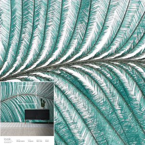 Whispy Feather-Turquoise