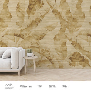 GC005-4 - Grasscloth Palm - Palm Gold