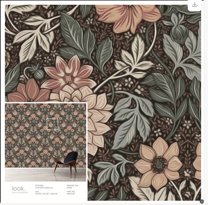 Custom Floral R2 - Pearl - 16x16 ONLY