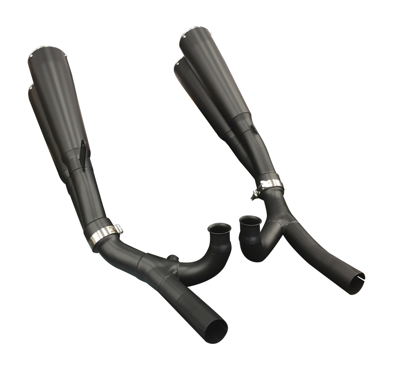 MegaMax 4-2-4 Slip On Exhaust - Ceramic Coated Black (09-20 All