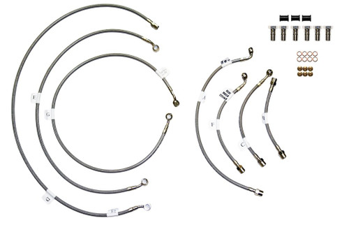 Galfer Stainless Steel Braided Brake Line Kit - 6 Line 2009-2019 Yamaha VMAX