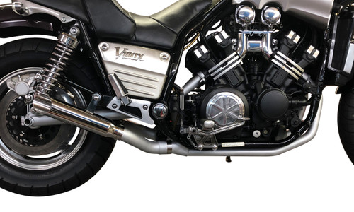 StreetPro 4-2 Exhaust w/ Slash Cut Mufflers - Satin Silver StreetPro 4-2 Exhaust w/ Slash Cut Mufflers - Satin Silver