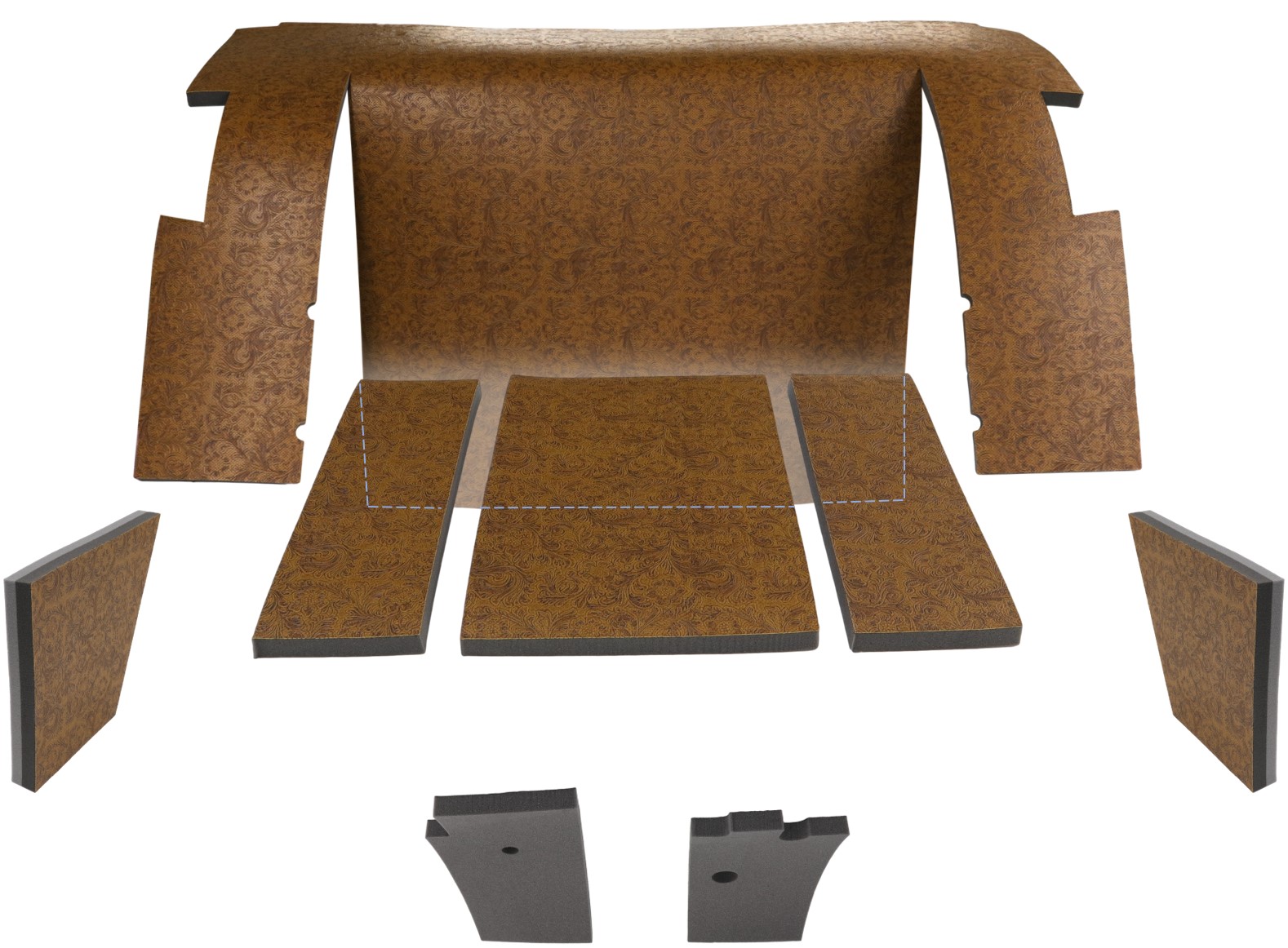 IH 86/3388 LOWER KIT (WESTERN BROWN) - Fehr Cab Interiors Co.
