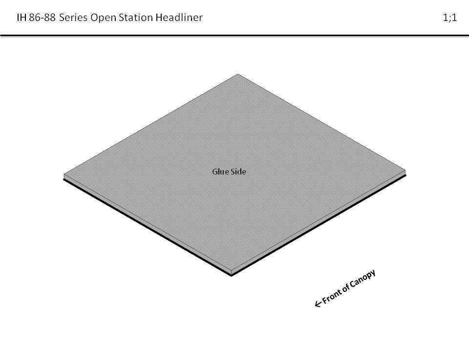 IH 86-88 SERIES OPEN STATION HEADLINER - Fehr Cab Interiors Co.