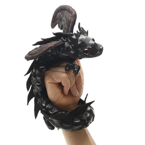 Black Dragon Wristlet Puppet