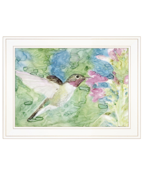 "Hummingbird 1" by Stellar Design Studio, Ready to Hang Framed Print, White Frame