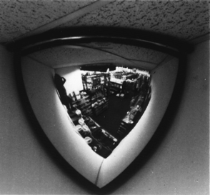 Safety Mirrors Shatterproof Acrylic 90 degree Corner Mounted Indoor Dome (20") Covers up to