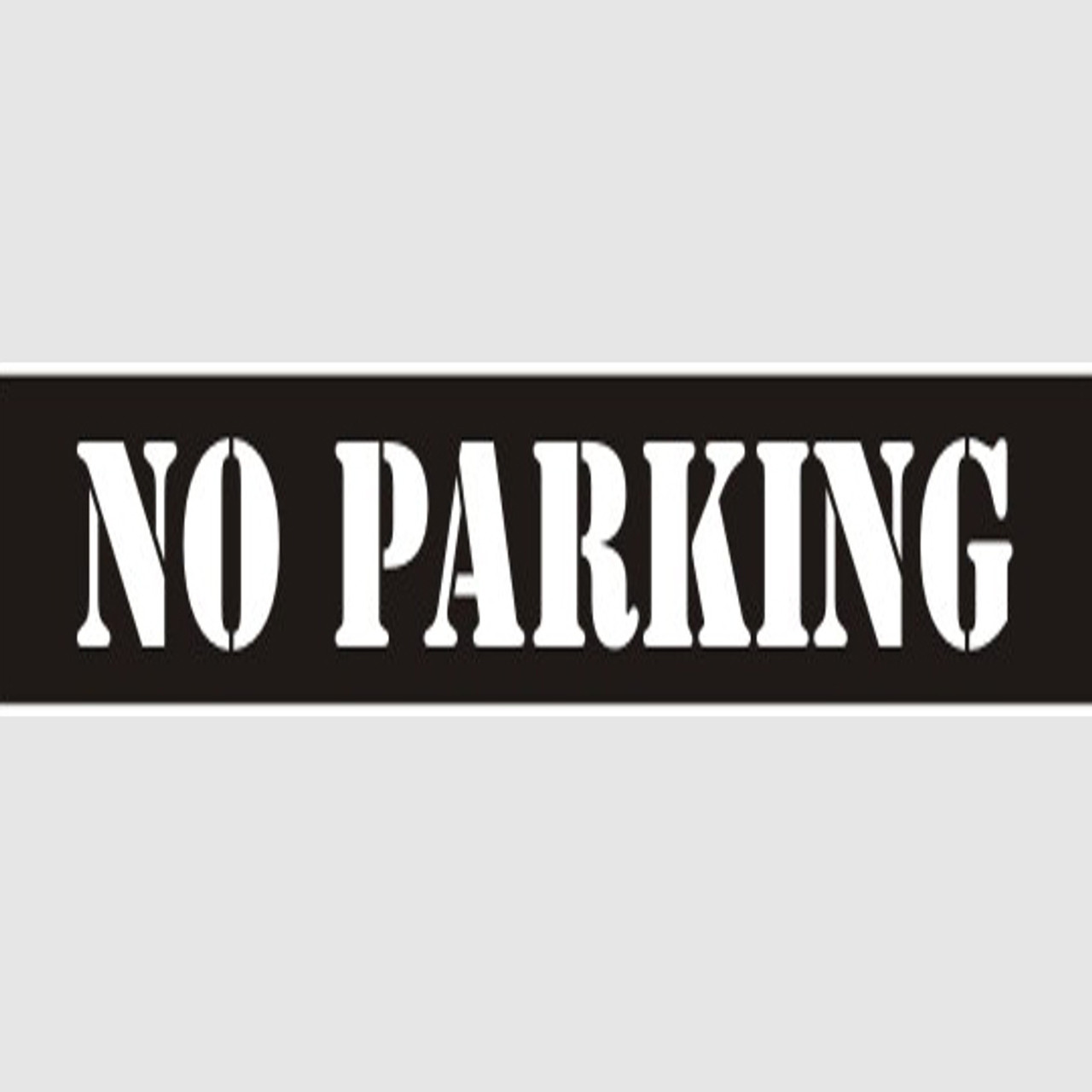 No Parking Stencil