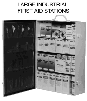 Large Industrial First Aid Stations 4 Shelf Class B Leonard Safety