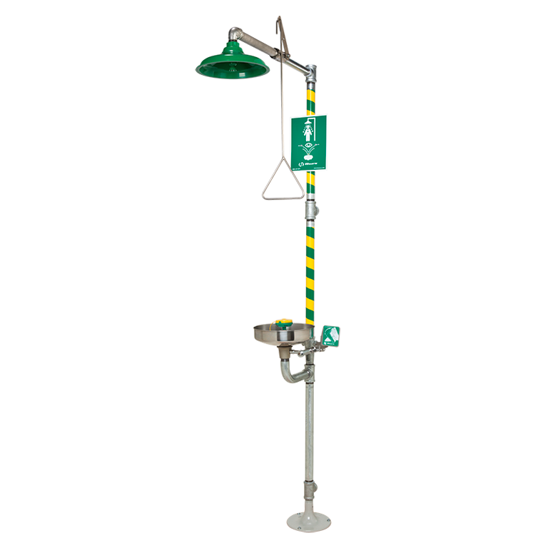 Combination shower units Eye wash/Shower with Stainless Steel Bowl