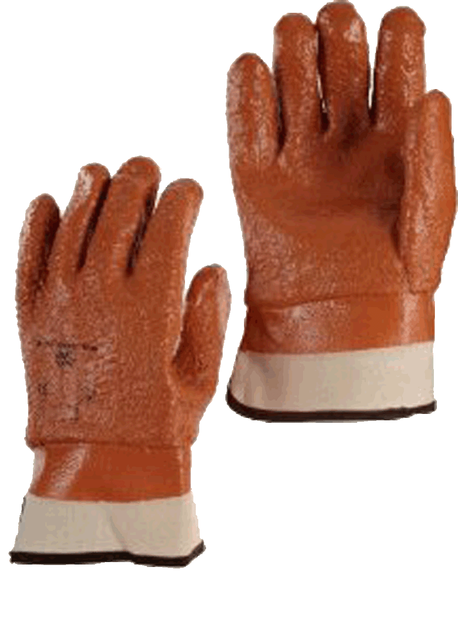 PVC Coated Insulated Gloves - Rough Grip Finish -Ansell Edmont - Leonard  Safety Equipment Inc