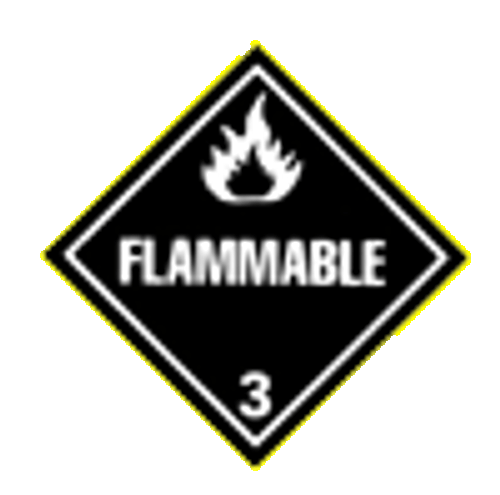 D.O.T. Truck Placard - Flammable - .030 Rigid Plastic