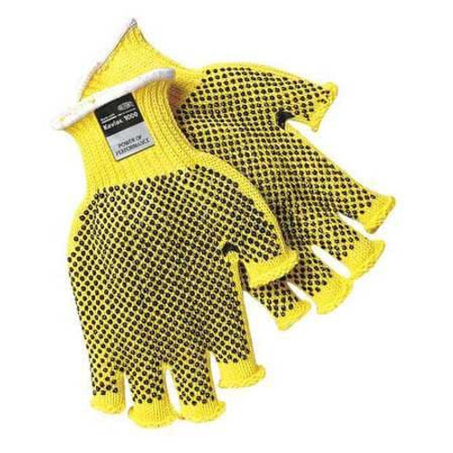 Kevlar Knit Gloves - Moderate heat resistant (mens) fingerless w/ dots