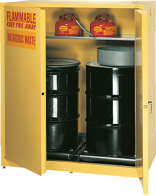 Hazardous & Flammable Drum Cabinets-55 Gal Cap- 2 doors manual- Eagle