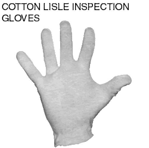 Cotton Lisle Inspection Gloves - Ladies light weight