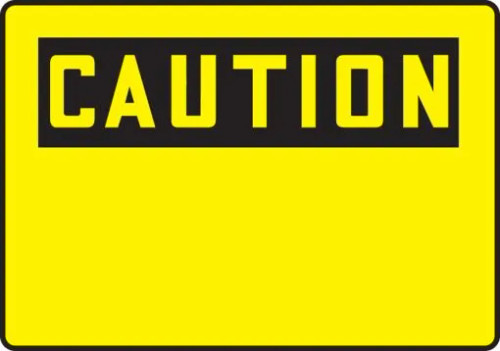 Caution - Blank