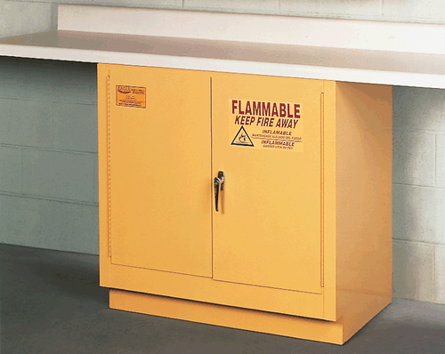 Under Counter Safety Cabinet-22 gal cap-(35"x35"x22")-Manual doors- Eagle