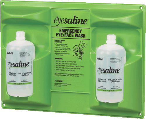 Complete eye wash station (2-32 oz bottles) fendall