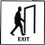 Exit - Rigid Linear Plastic (7" x 7")