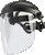 Turboshiled face shield