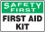Safety First - First aid kit