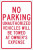 Unauthorized Vehicles Sign - 12"x 18" Baked Enamel on .080 Heavyweight Aluminum Reflective