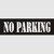 Stencil- No Parking