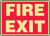 Glow-in-the-Dark Signs - Fire Exit-(10" x 14")