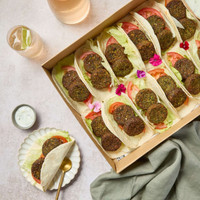 Open Falafel Wrap Box