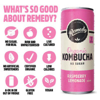 Kombucha Raspberry Lemonade 250mL