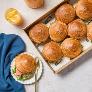 Smoked Salmon Croissant Roll Box