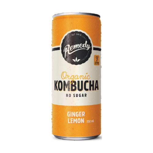 Kombucha Ginger Lemon 250mL