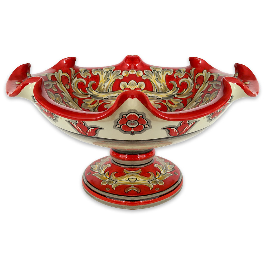 Bol De Fruits Poole Pottery Motif Floral – 25 Cm – Occasion UK