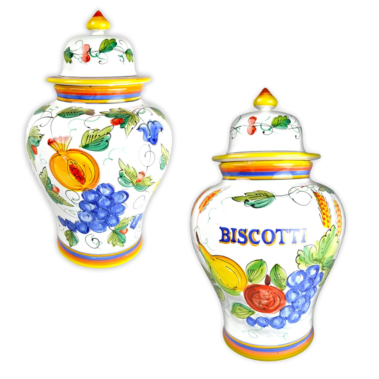 Ricco Deruta Ceramic Cookie Canister