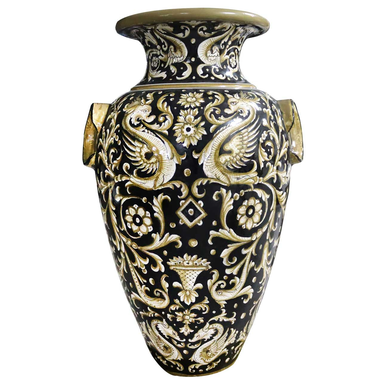 Italian Ceramic Vase Raffaellesco - Mod Ceramics