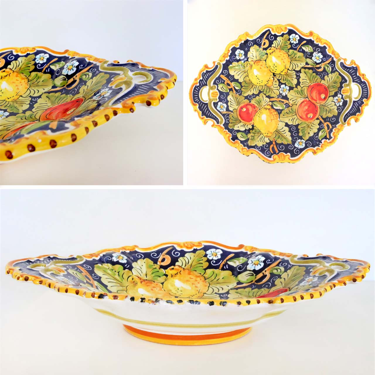 Italian Ceramic Fruit Bowl, Made for Lord and Taylor