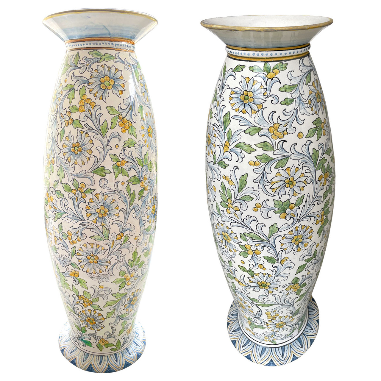 Italian Ceramic Vase 花瓶 磁器 イタリア製 約50cm Italian Ceramic Vase 花瓶 磁器 イタリア製 約50cm