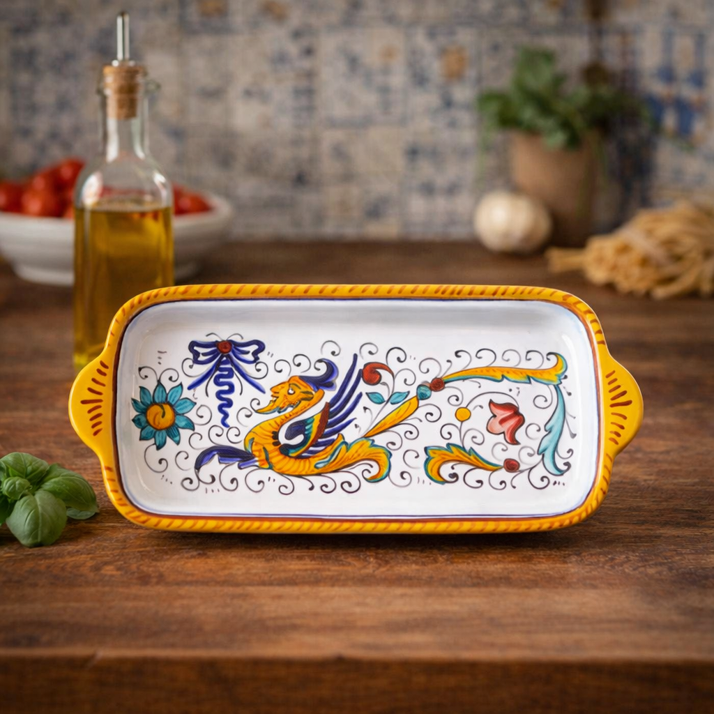 Rectangular Tray Raffaellesco - Mod Deruta Italy