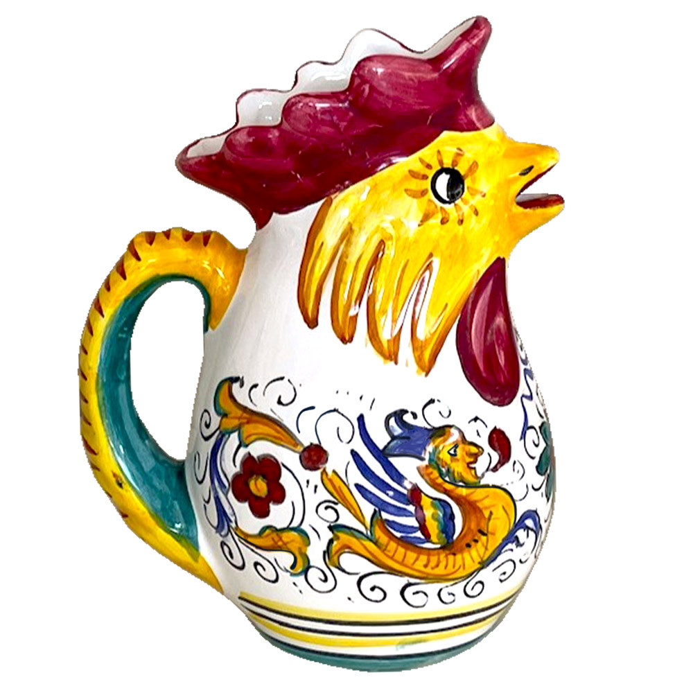 Rooster Pitcher Raffaellesco | Ceramic Italy by Mod