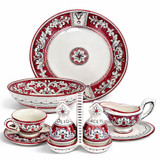 '600 Red Background italian pottery