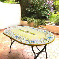 Ceramic table shipped to Switzerland by Mod Ceramics