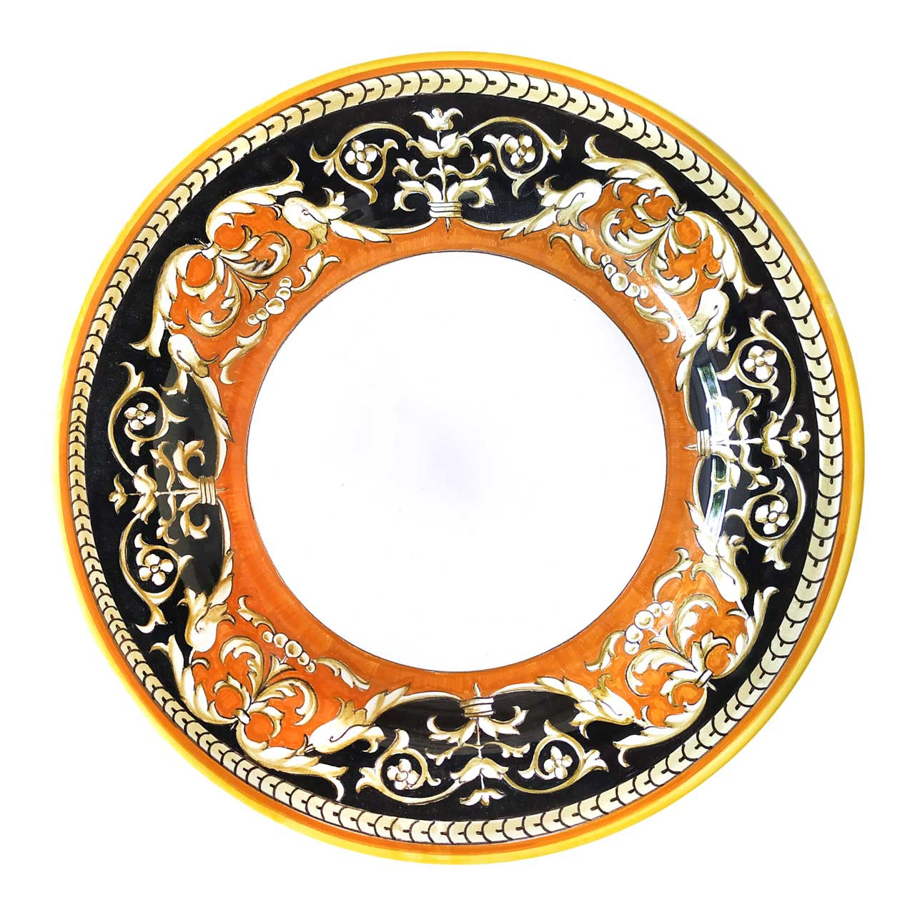 Italian Pottery Luxury Dinner Plate Deruta Ceramics