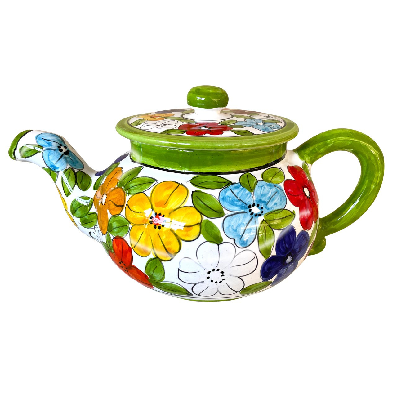 Pottery Teapot Daisy
