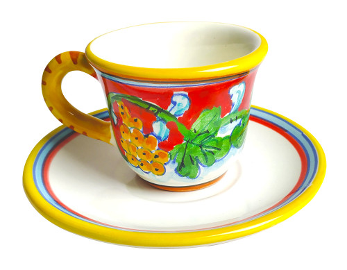thatsArte.com - Italian Ceramic Espresso Cup & Saucer Arabesco, Deruta -  Hand Painted Cup, Made in I…See more thatsArte.com - Italian Ceramic  Espresso