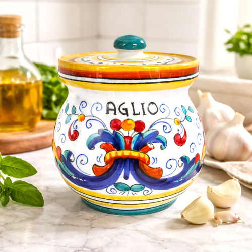 Ricco Garlic Holder Mod Deruta Heritage