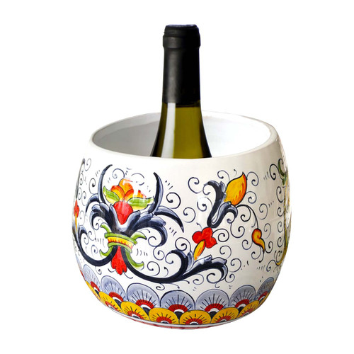 Ceramic drinking glasses  Deruta pottery wine glasses