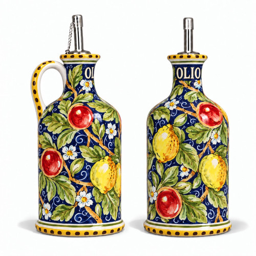 Italian-pottery-Oil-Bottle-decoration-Capri