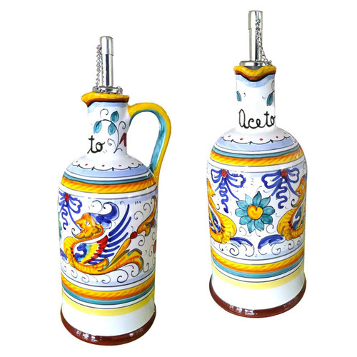 Italian pottery Vinegar Bottle Raffaellesco | Pottery Store