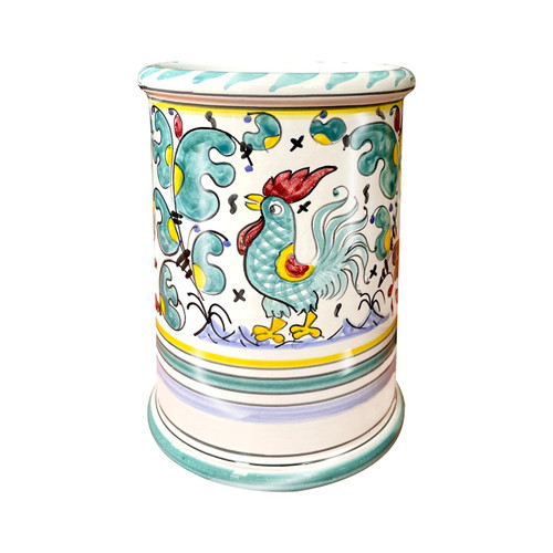 Deruta Pottery Utensil Holder Galletto